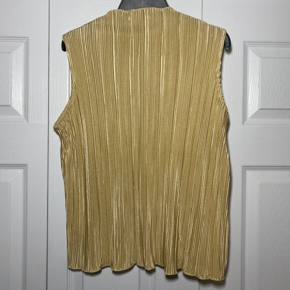 Pleated Sleeveless Top - Picture 3 of 4